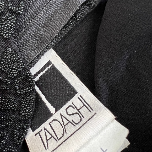 Vintage retro TADASHI black stretch Y2K corset like style top L - Picture 8 of 8